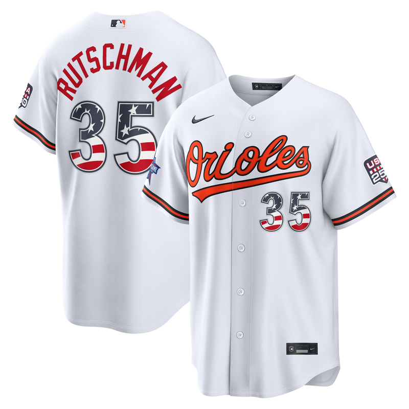 2026 All-Star Edition Stars & Stripes Baltimore Orioles Adley Rutschman Nike White Stadium Jersey
