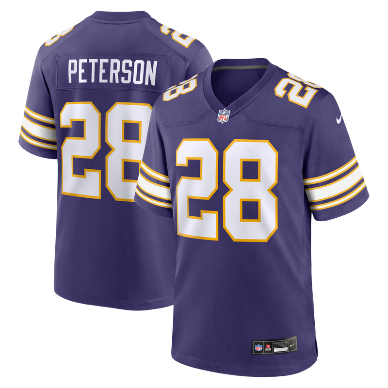 Minnesota Vikings Adrian Peterson Nike Purple Alternate 2 Classic Retired Game Jersey