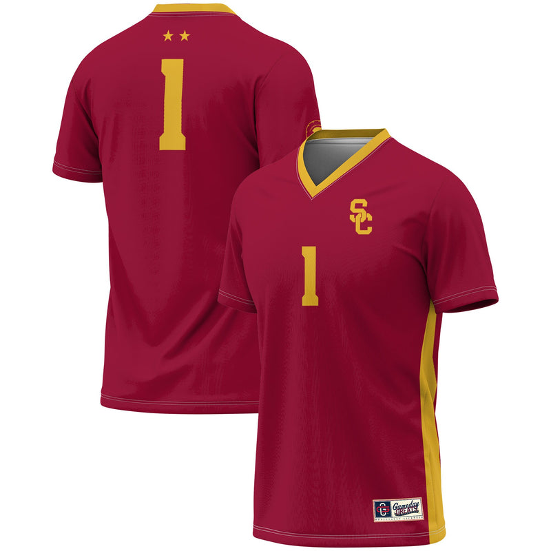 #1 USC Trojans GameDay Greats Lightweight Soccer Fashion Jersey - Cardinal
