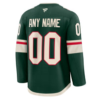 Minnesota Wild Fanatics Green Home Premium Custom Jersey