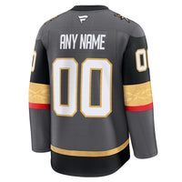 Vegas Golden Knights Fanatics Gray Alternate Premium Custom Jersey