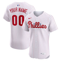Philadelphia Phillies Nike White Home Elite Custom Jersey