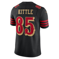San Francisco 49ers George Kittle Nike Black 2025 Rivalries Collection Stitched Limited Jersey