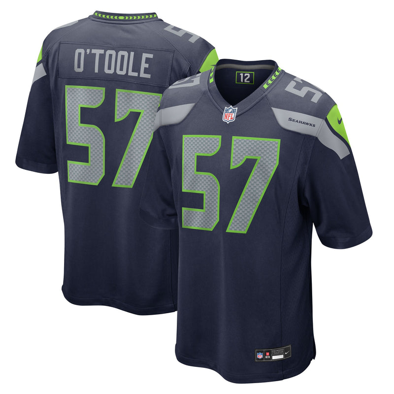 Seattle Seahawks Connor O'Toole Nike College Navy Team Game Jersey