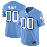 North Carolina Tar Heels Jordan Brand NIL Pick-A-Player Football Game Jersey - Carolina Blue