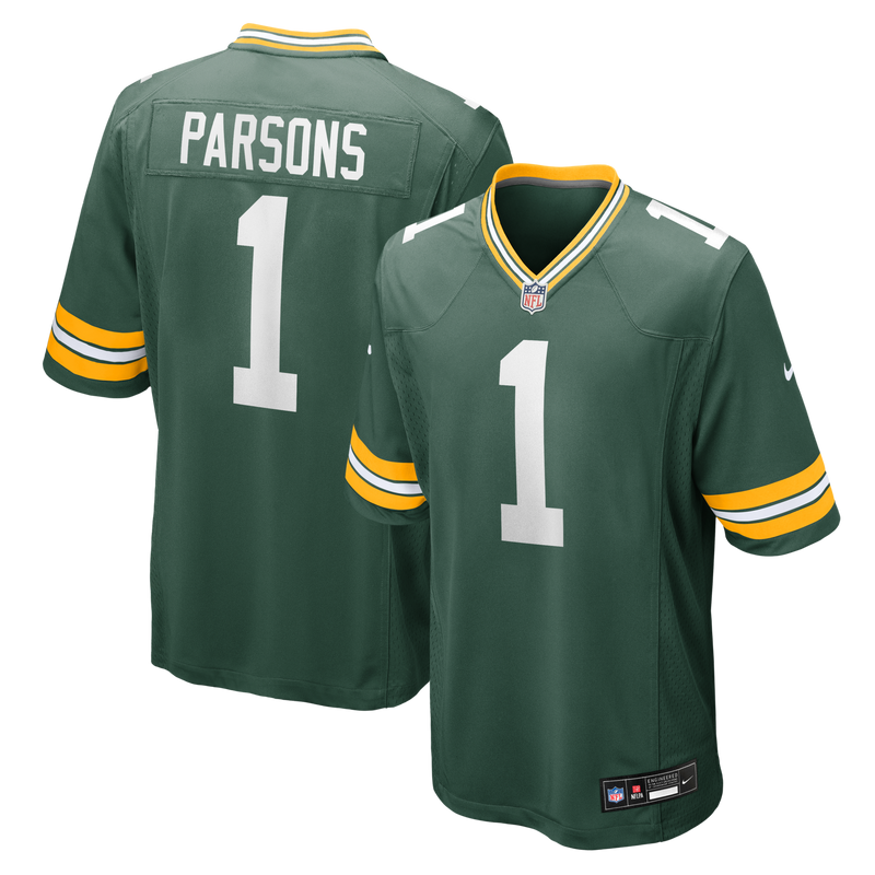 Green Bay Packers Micah Parsons Nike Green Game Player Jersey