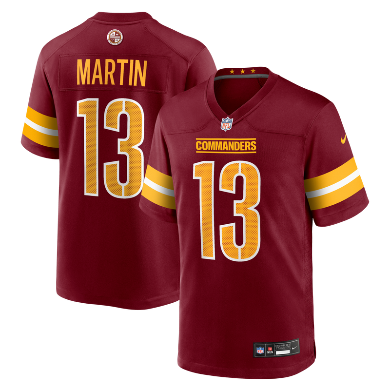 Washington Commanders Tay Martin Nike Burgundy Team Game Jersey