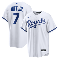 Kansas City Royals Bobby Witt Jr. Nike White Home Replica Jersey