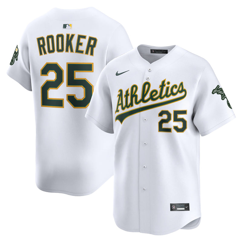 Athletics Brent Rooker Nike White Home Limited Player Jersey