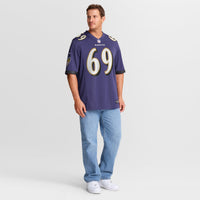 Baltimore Ravens Josh Tupou Nike Purple Team Game Jersey