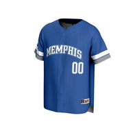 Memphis Tigers GameDay Greats Lightweight Collegiate Baseball NIL Pick-A-Player Fashion Jersey - Royal
