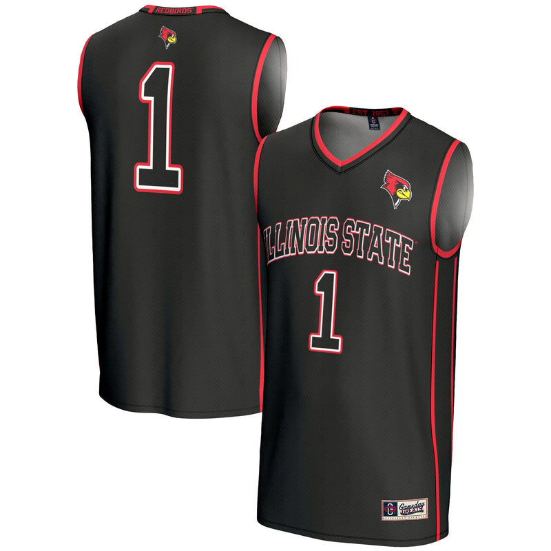 #1 Illinois State Redbirds GameDay Greats Lightweight Basketball Jersey - Black
