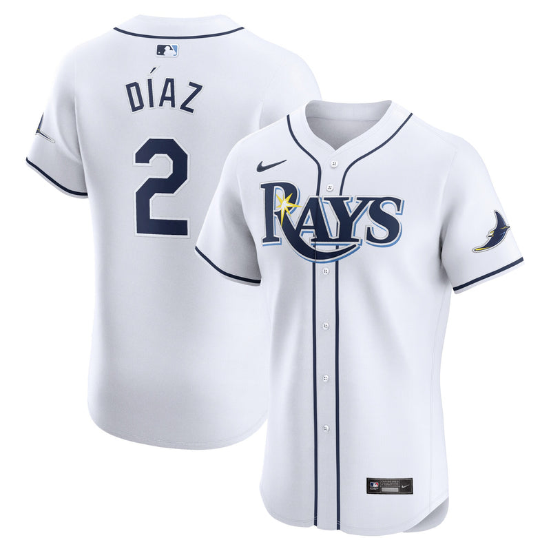 Tampa Bay Rays Yandy Diaz Nike White Home Elite Player Jersey