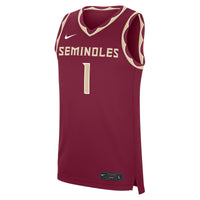 #1 Florida State Seminoles Nike Road Replica Jersey - Garnet