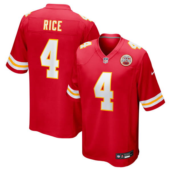Kansas City Chiefs Rashee Rice Nike Red Game Jersey