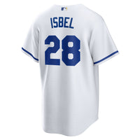 Kansas City Royals Kyle Isbel Nike White Home Replica Jersey