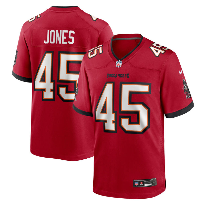 Tampa Bay Buccaneers Deion Jones Nike Red Team Game Jersey