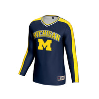 Michigan Wolverines GameDay Greats #1 Lightweight Volleyball Fashion Jersey - Navy