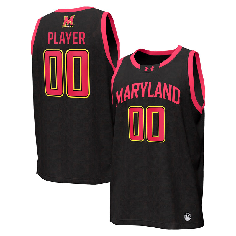 Maryland Terrapins Under Armour NIL Pick-A-Player Basketball Replica Jersey - Black