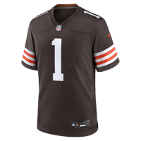 Cleveland Browns Number 1 Groom Nike Brown Game Jersey