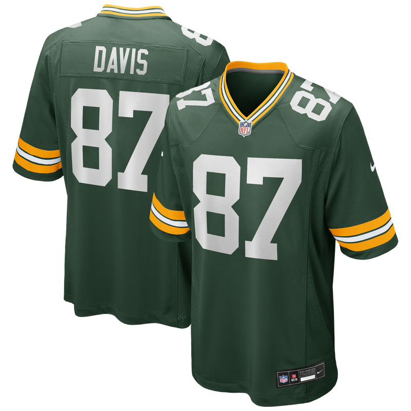 Green Bay Packers Willie Davis Nike Green Game Retired Player Jersey