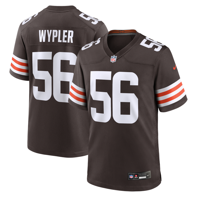 Cleveland Browns Luke Wypler Nike Brown Team Game Jersey