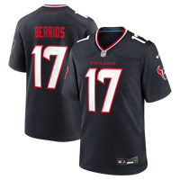 Houston Texans Braxton Berrios Nike Navy Team Game Jersey