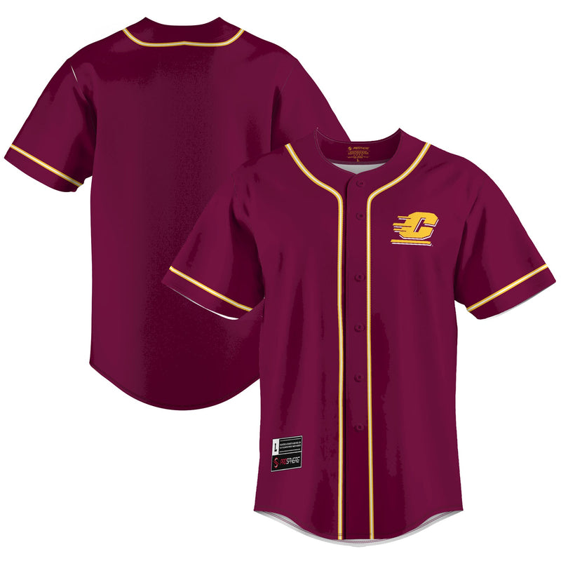 Central Michigan Chippewas GameDay Greats Lightweight Baseball Jersey - Maroon