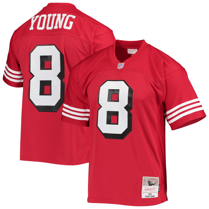 San Francisco 49ers Steve Young Mitchell & Ness Scarlet Legacy Replica Jersey