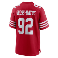 San Francisco 49ers Yetur Gross-Matos Nike Scarlet Team Game Jersey