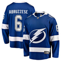 Tampa Bay Lightning Nick Abruzzese Fanatics Blue Home Breakaway Jersey