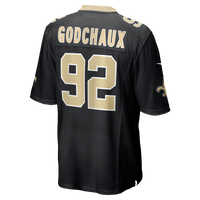 New Orleans Saints Davon Godchaux Nike Black Team Game Jersey