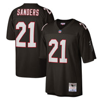 Atlanta Falcons Deion Sanders Mitchell & Ness Black Legacy Replica Jersey