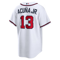 Atlanta Braves Ronald Acuña Jr. Nike White Home Replica Jersey