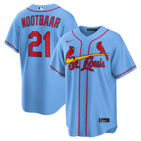 St. Louis Cardinals Lars Nootbaar Nike Light Blue Alternate Replica Jersey