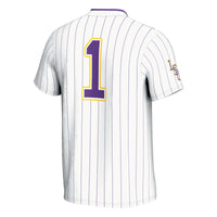 #1 LSU Tigers GameDay Greats Lightweight Softball Jersey - White