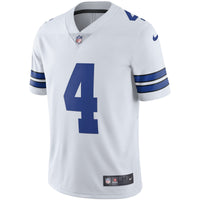 Dallas Cowboys Dak Prescott Nike White Vapor Limited Player Jersey