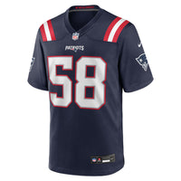 New England Patriots Jared Wilson Nike Navy Team Game Jersey