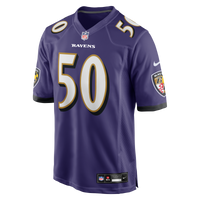 Baltimore Ravens Adisa Isaac Nike Purple Team Game Jersey