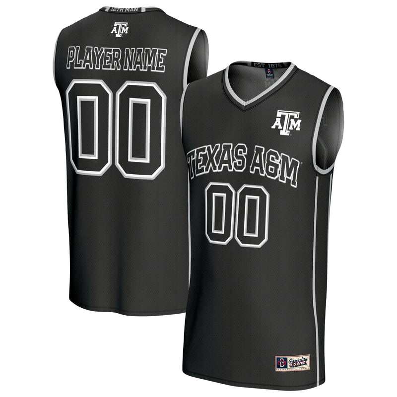 Texas A&M Aggies GameDay Greats Lightweight Collegiate Basketball NIL Pick-A-Player Fashion Jersey - Black