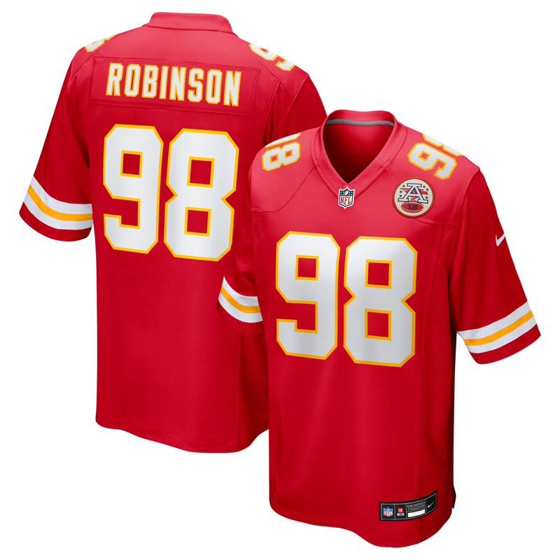 Kansas City Chiefs Janarius Robinson Nike Red Team Game Jersey