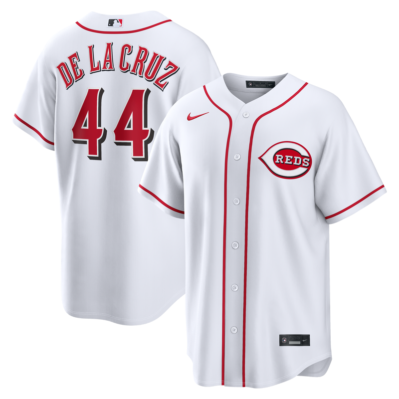Cincinnati Reds Elly De La Cruz Nike White Home Replica Jersey