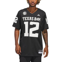 Texas A&M Aggies adidas Alternate Premier Strategy Jersey - Black