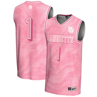 #1 Marquette Golden Eagles GameDay Greats Lightweight Basketball Jersey - Pink
