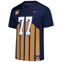 #77 Illinois Fighting Illini Nike Untouchable Replica Football Jersey - Navy