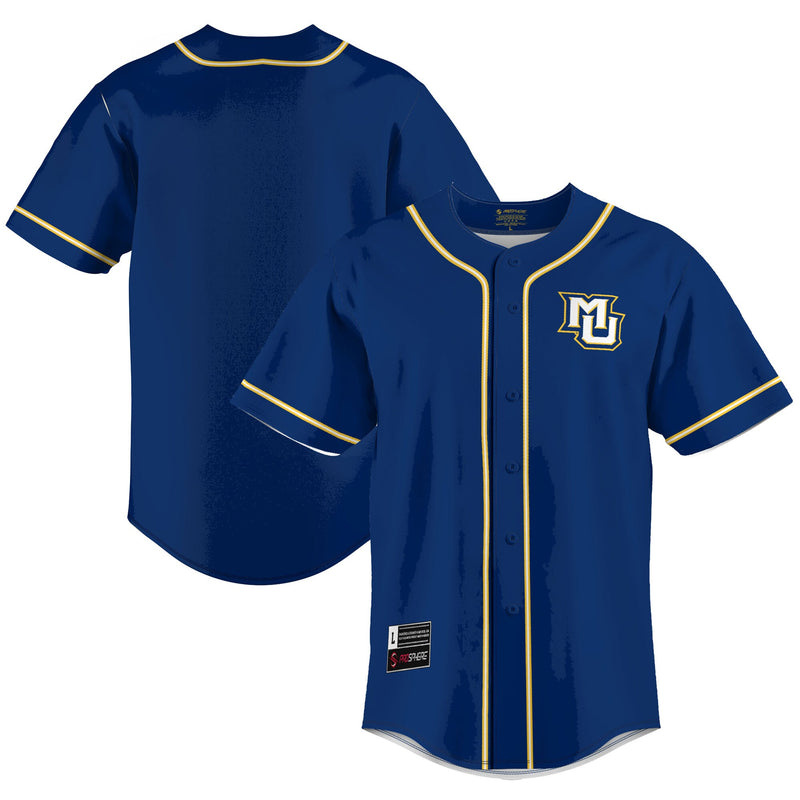 Marquette Golden Eagles GameDay Greats Lightweight Baseball Jersey - Blue