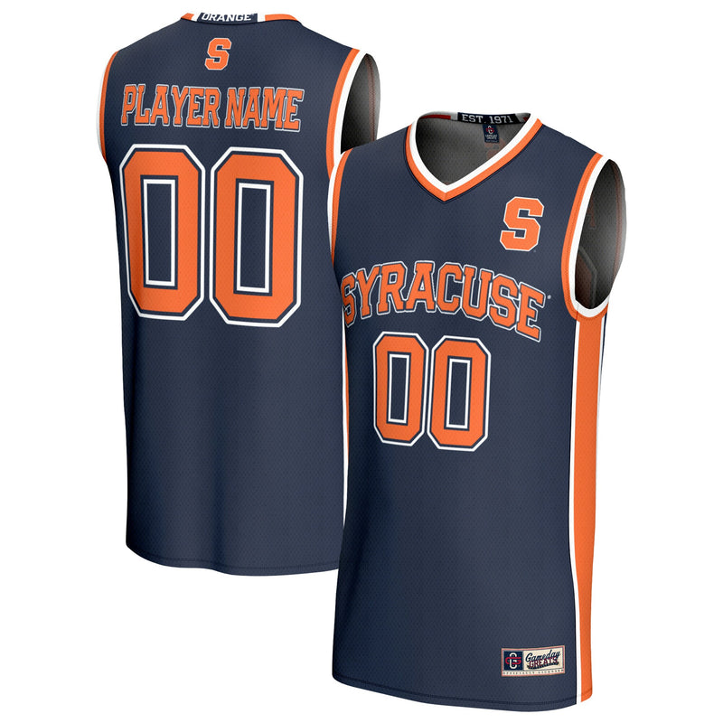 Syracuse Orange GameDay Greats Lightweight Collegiate Basketball NIL Pick-A-Player Fashion Jersey - Navy