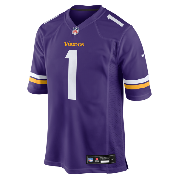 Minnesota Vikings Number 1 Dad Nike Purple Game Jersey