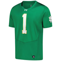 Notre Dame Fighting Irish Under Armour Replica Football Jersey - Green