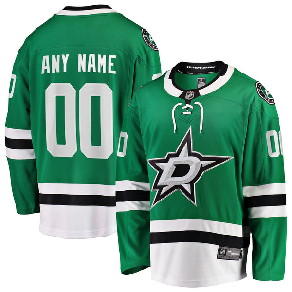 Dallas Stars Fanatics Green Home Breakaway Custom Jersey